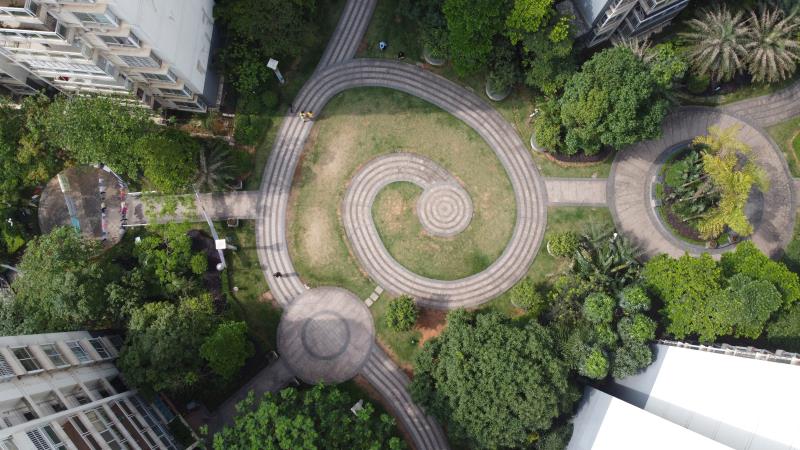 無人機拍攝恒大蘋果園小區(qū)